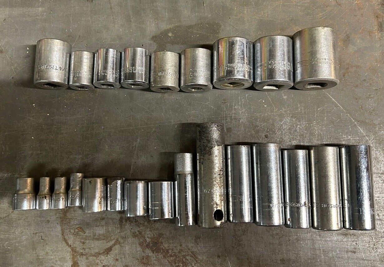 24 piece lot of Thorsen USA Sockets