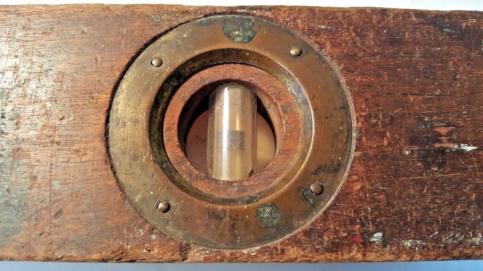 Vintage AKRON ECLIPSE LEVEL, 28”, Wooden Brass Bound, Pat. 12-20-04, Used