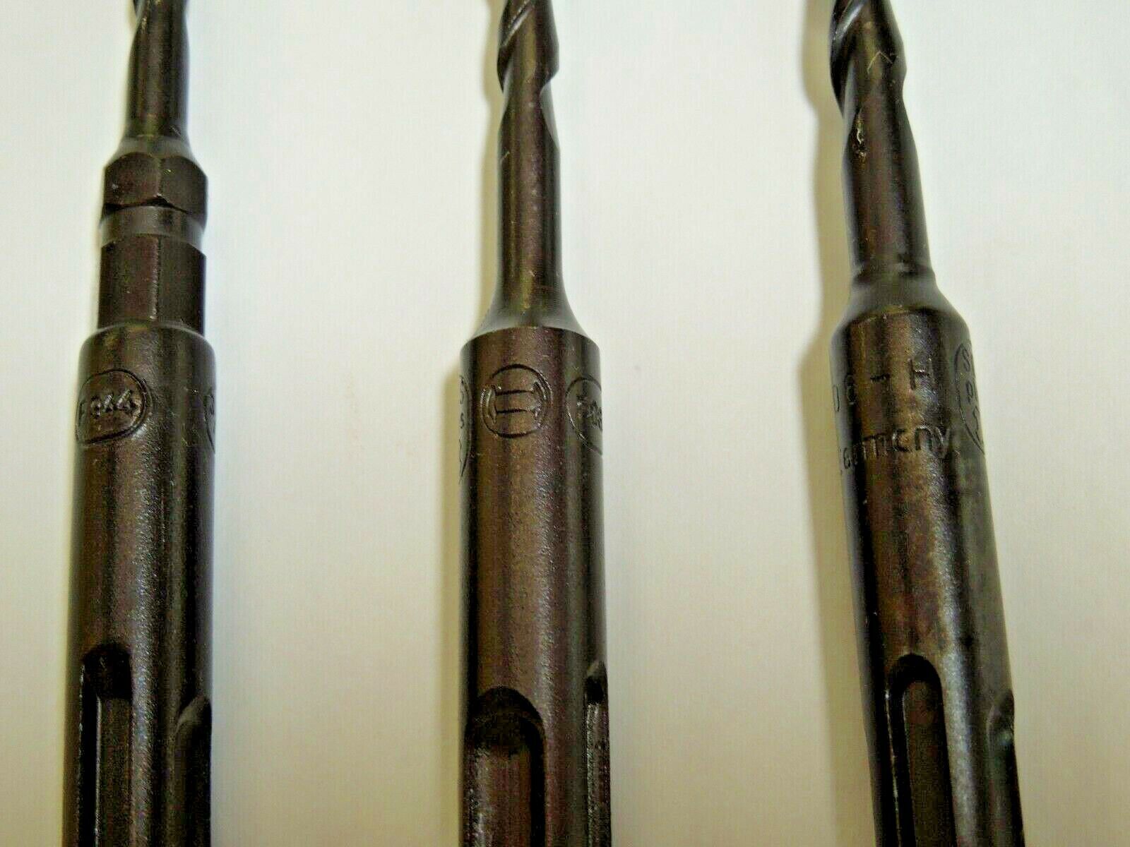 Bosch 3-Piece  SDS-Plus Rotary Hammer Drill Bit Lot, .202"; 3/16"; 1/4"