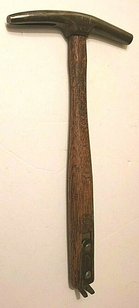 Vintage J.M.WATERSTON Magnetic Tack Hammer with Tack Puller, DETROIT