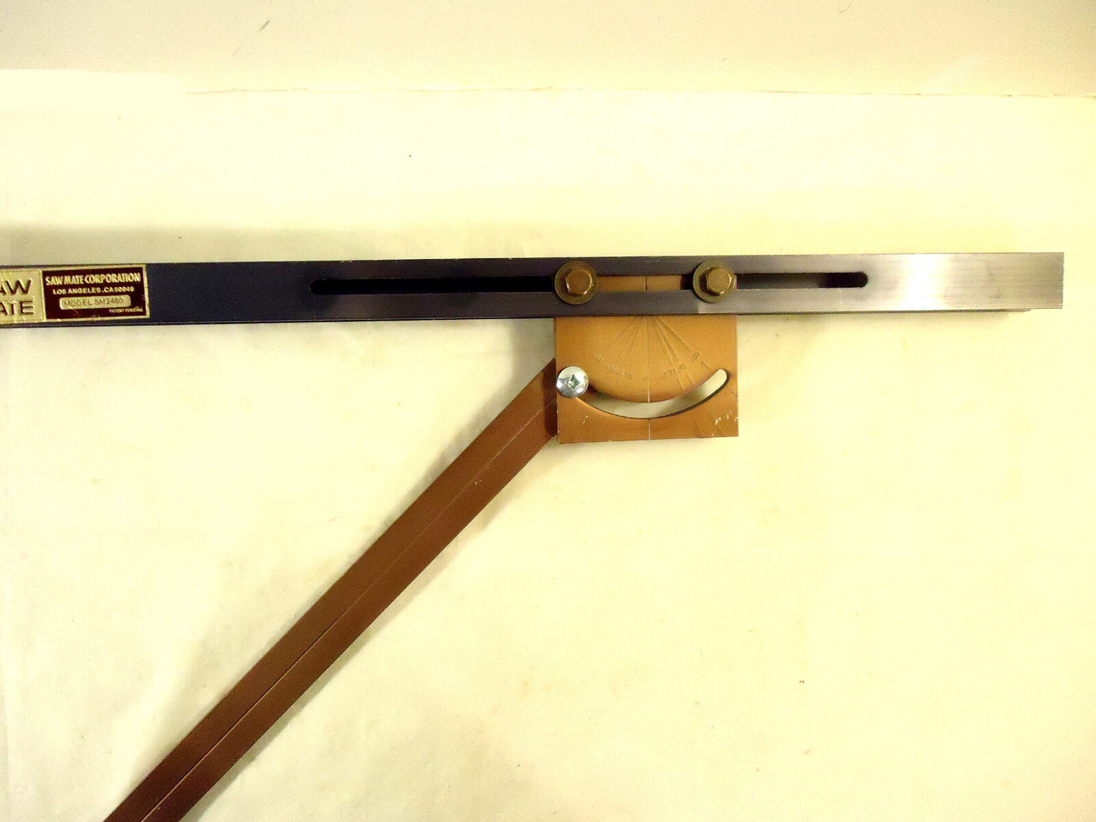 Vintage SAW MATE Model SM2460, Protractor Attachment Only, Used.