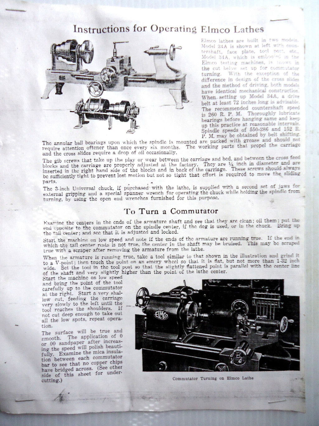 Museum Quality, 1925, ELMCO Universal Test Stand, for Ford Model A's & other