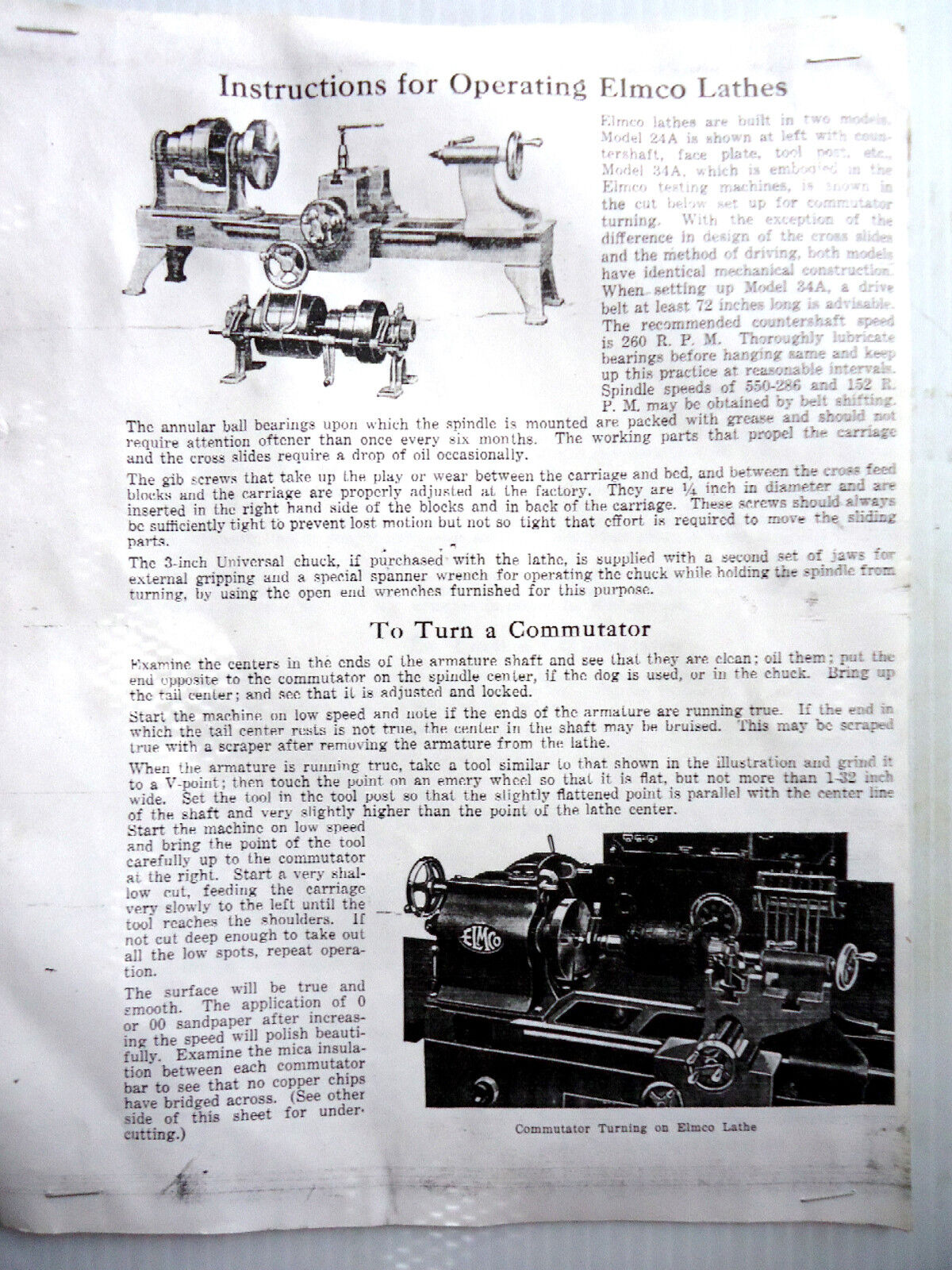 Museum Quality, 1925, ELMCO Universal Test Stand, for Ford Model A's & other