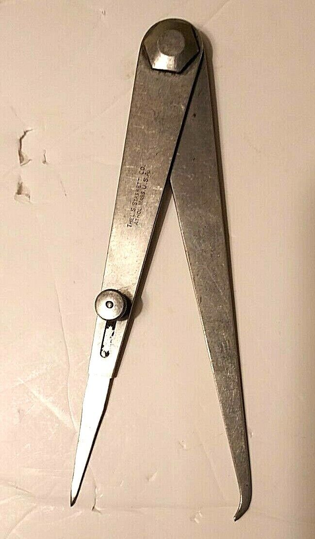 VTG STARRETT Firm Joint Calipers 4pcs.: 10" OD; 10" & 6" ID; 6" Hermaphrodite