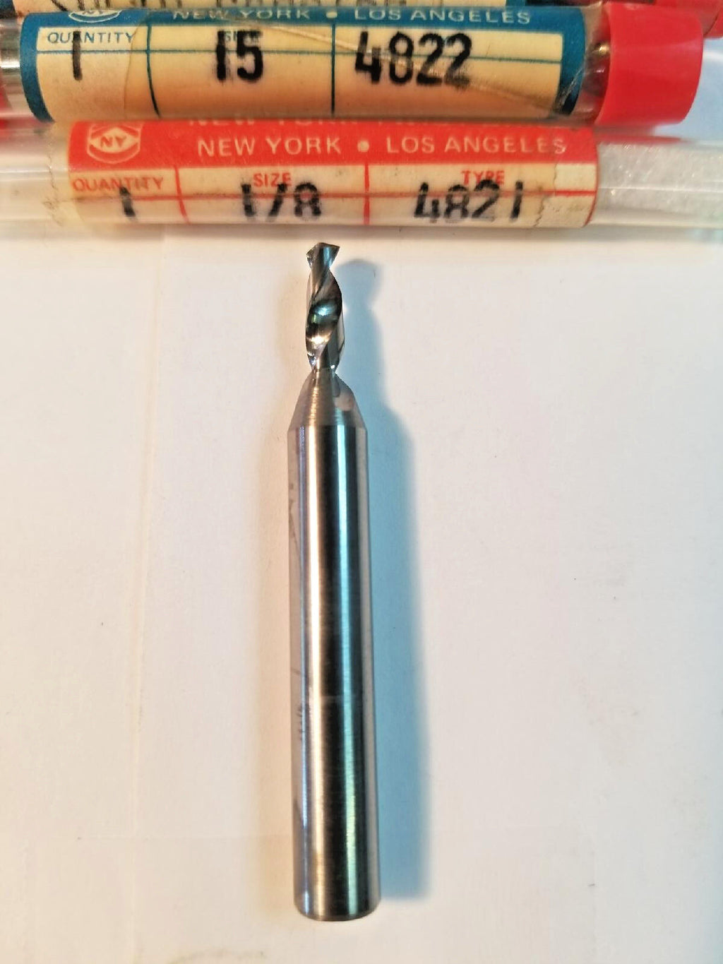 Solid Carbide Drill Bit ¼” Shank; Short 2 Flute, Various Sizes Avail, USA, NEW