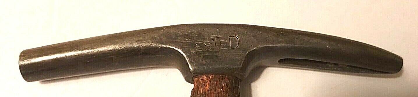 Vintage J.M.WATERSTON Magnetic Tack Hammer with Tack Puller, DETROIT