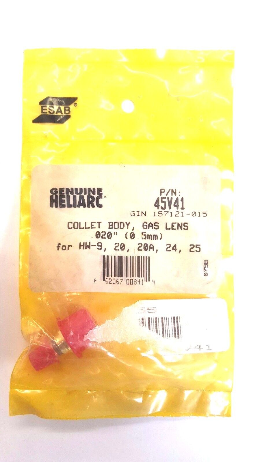 Genuine ESAB Heliarc TIG Gas Lens Collet Body (Various Sizes Available)