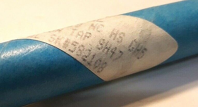 5/16" X 18 TPI  6" LONG PULLEY TAP, HSS, 2 FLUTE SPIRAL POINT GUN TAP, USA, GTD