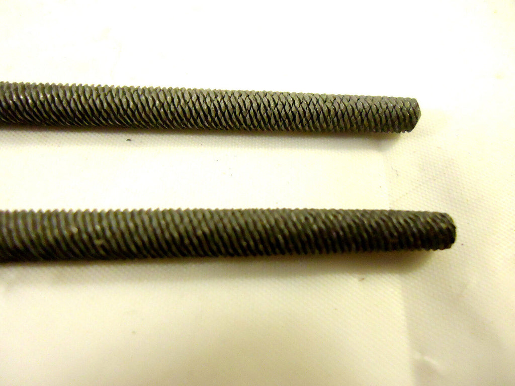 Grobet File, Mascot Div., India, 4" Long Round Files, 2nd Cut, 1 Box - 12 Files.