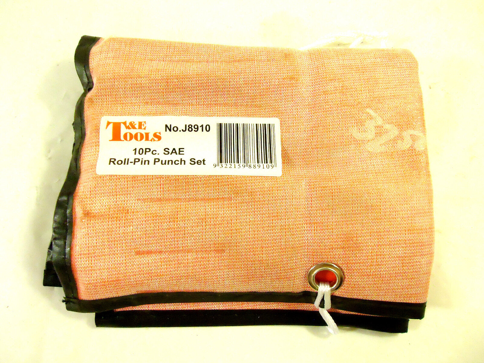T&E 10 Piece SAE Roll Pin Set, # J8910, 3/32" - 1/2", H/D Vinyl Roll Up Pouch.