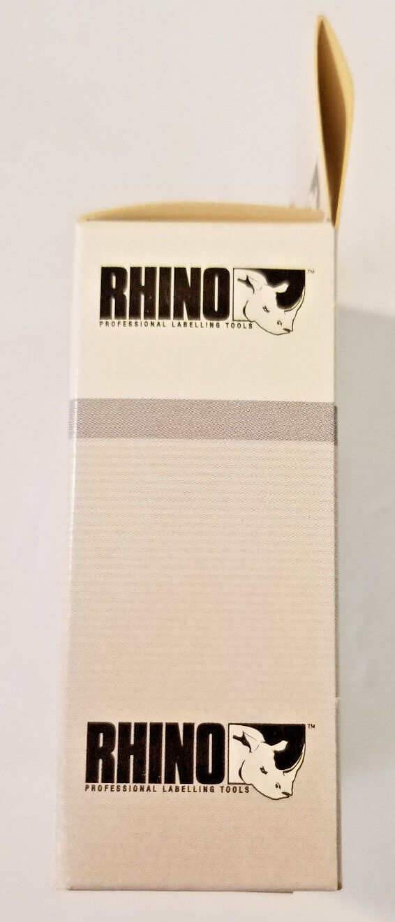 Dymo Permanent Polyester Tape P/N 18483, 1/2" x 18',Black on White,Rhino Pro,OEM