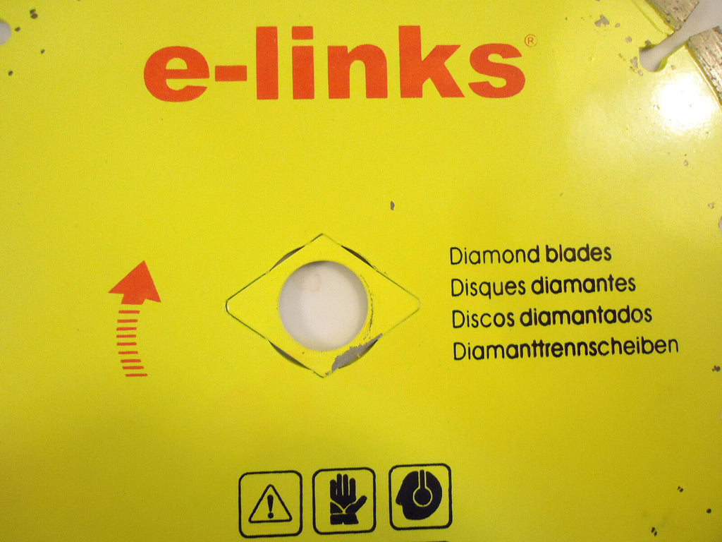 Diamond Blade by e-links, 7” Segmented Dry Cut, New/Other.