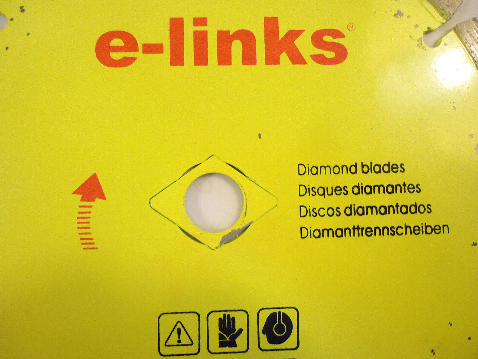 Diamond Blade by e-links, 7” Segmented Dry Cut, New/Other.