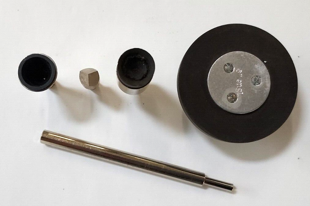 VTG JAQUET Mechanical Hand Tachometer Set, Model 630 Handles 30-50000 RPM, Swiss