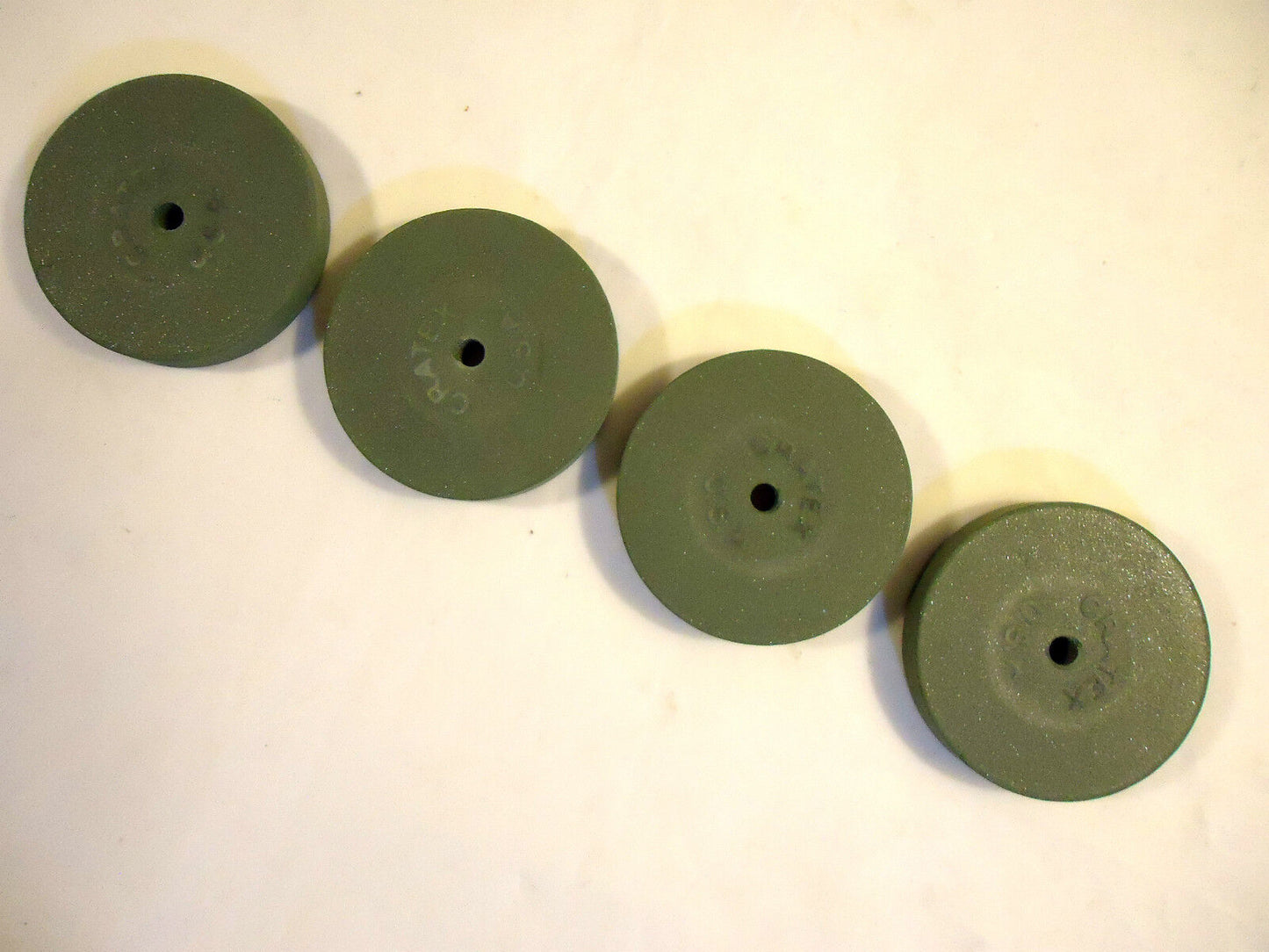 Craytex Wheels, #256-XF, 2 ½” x 3/8”, Extra Fine Grit, 4 pcs, 1Lot, New.