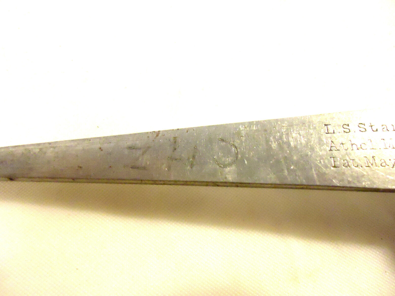 Vintage Starrett Lock Joint Transfer Style 6” Inside Caliper, Used.