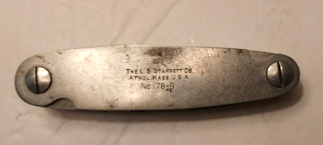 L.S. Starrett Co. No.178-B Folding Radius Gage, 17/64-1/2 Range, 64ths Increment