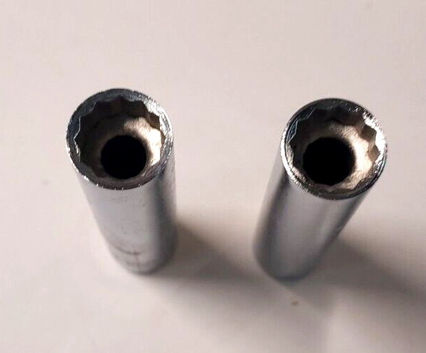1/4  Drive 11/32 inch 12 Point Deep Sockets, 2pcs. Made in USA, THORSEN