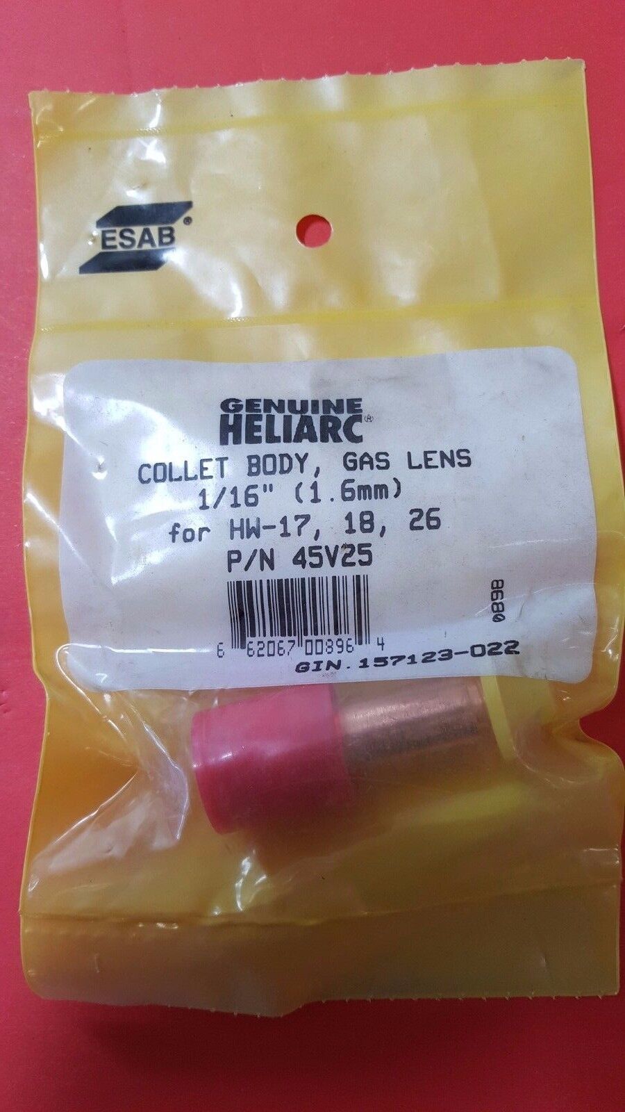 Genuine ESAB Heliarc TIG Gas Lens Collet Body (Various Sizes Available) New,USA