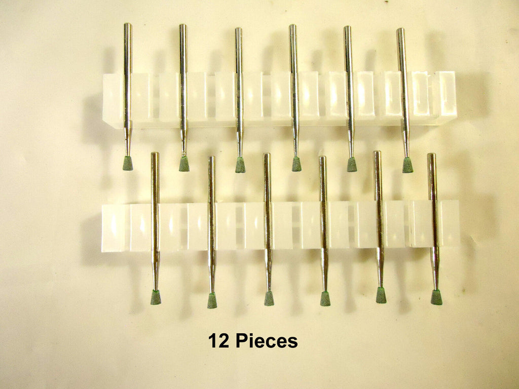 12 Piece Mounted Stones National Keystone, Style I-1, for Grinding Glass, Stone