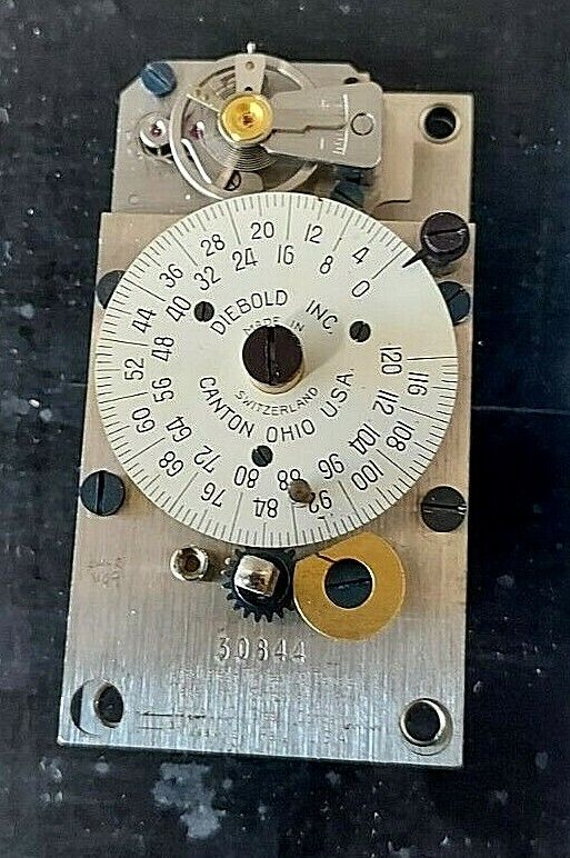 TMI LOCK/ HERMAN D STEEL13-JEWEL BANK LOCK TIME MOVEMENTS, 2 pcs. NEW, Swiss