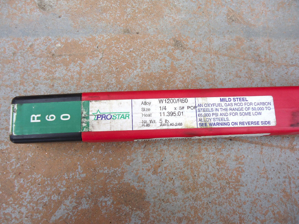 Welding Rod, RG60 ¼” x 36” Bare High Strength Mild Steel Gas Welding Rod.