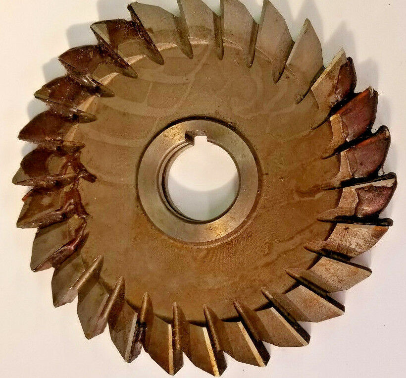 Straight Side Milling Cutter 6" x 5/8" x 1-1/4", HSS, Re-ground, USA