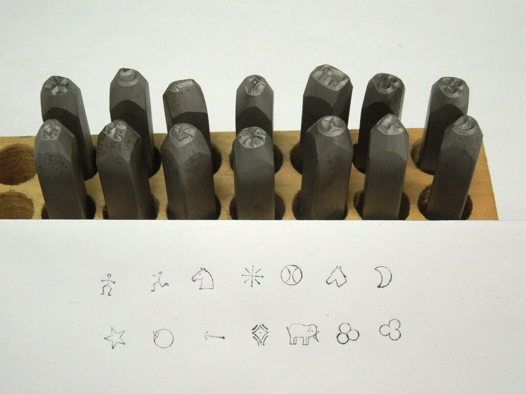 SYMBOL MARKING STAMPS 14pcs. - 1/4", Shop QC, Parts &Tools, Maker Marks, USA