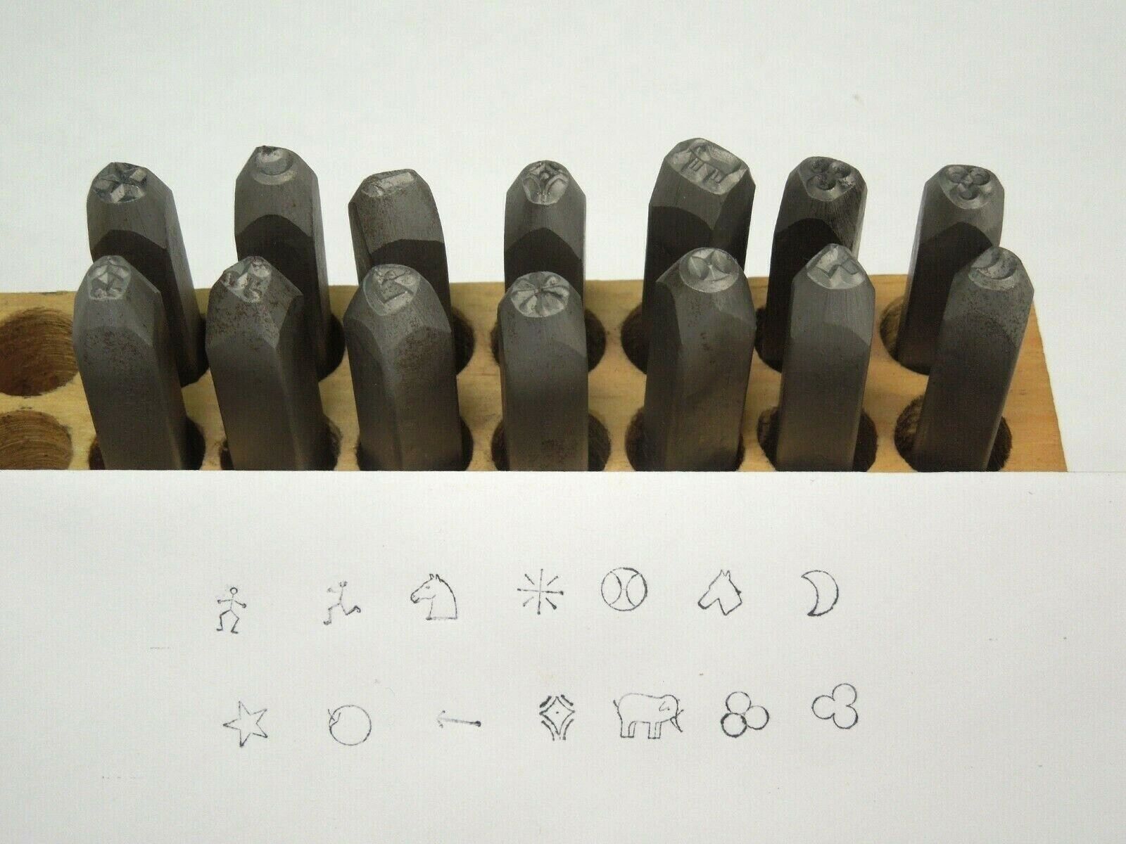SYMBOL MARKING STAMPS 14pcs. - 1/4", Shop QC, Parts &Tools, Maker Marks, USA