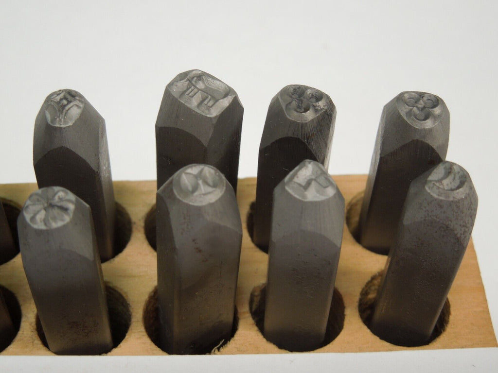 SYMBOL MARKING STAMPS 14pcs. - 1/4", Shop QC, Parts &Tools, Maker Marks, USA