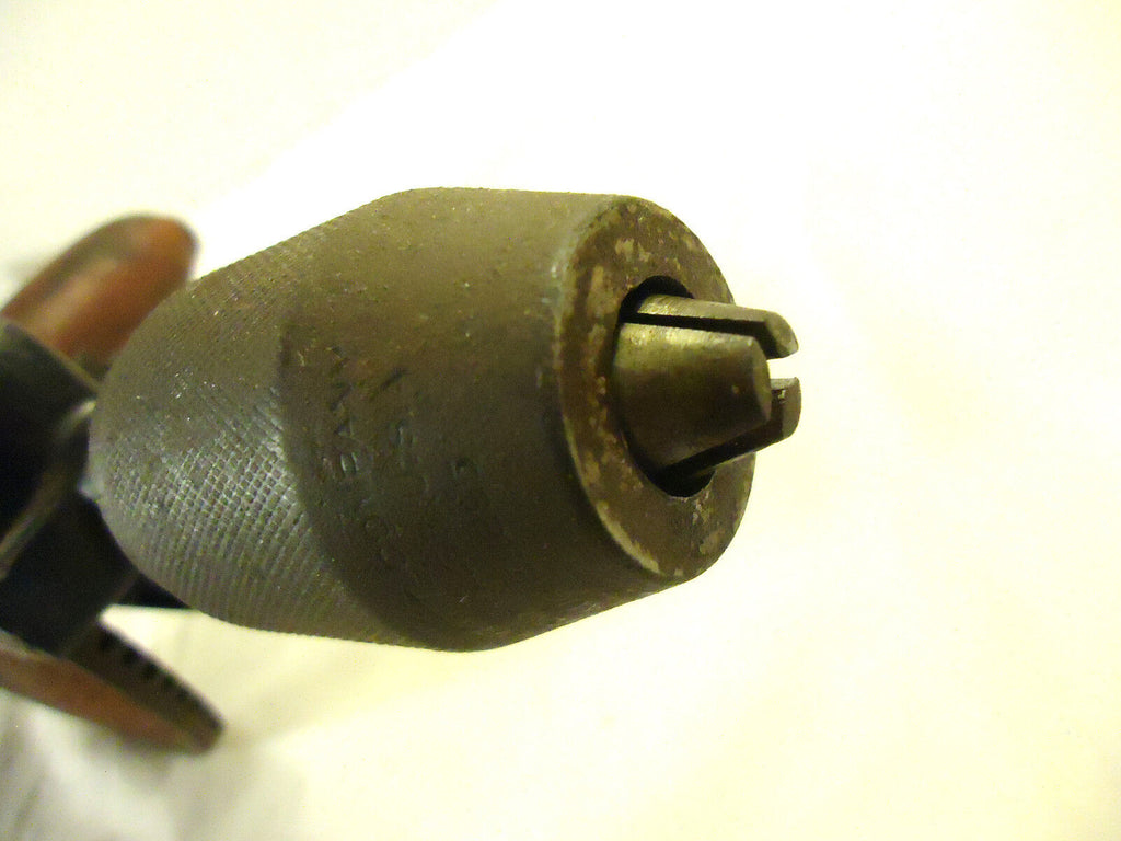 Vintage Goodell Pratt Two-Speed Breast Drill with Leather Strap Breast Plate.