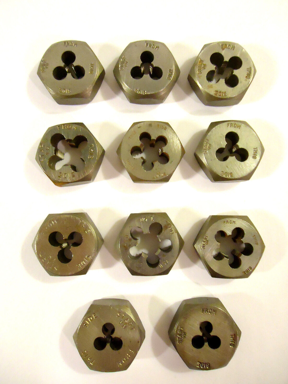 Hex Dies, Metric, 11 Pieces, 11 Sizes, New, USA, Free Shipping