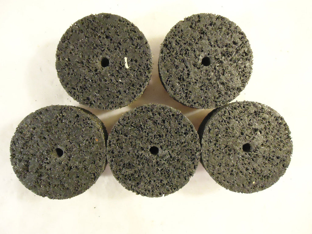 3M Clean 'n Strip Cup Wheel, 5 Pcs., Extra Coarse, 3/8"-24 Thread, New, USA.