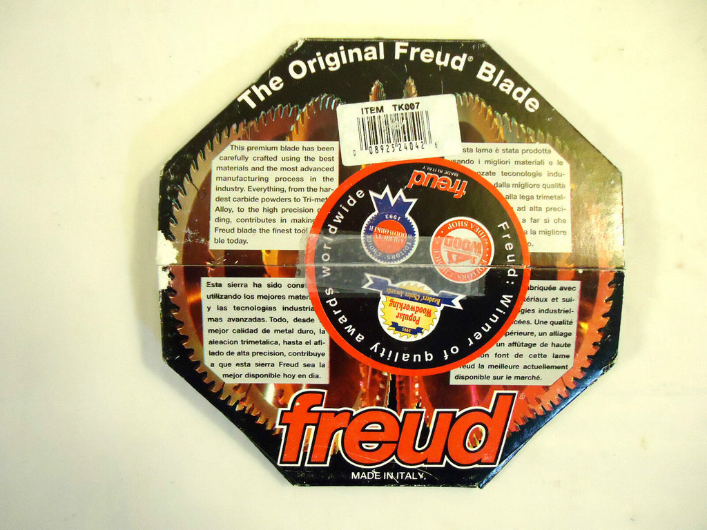 Freud Saw Blade TK007, 6”, 40 Tooth, Advanced Anti-Kickback Design, NEW.