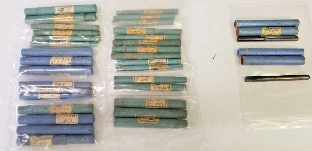 ATRAX Solid Carbide Straight 2 Flute Chucking Reamers 33pcs, Asstd. Sizes, Used