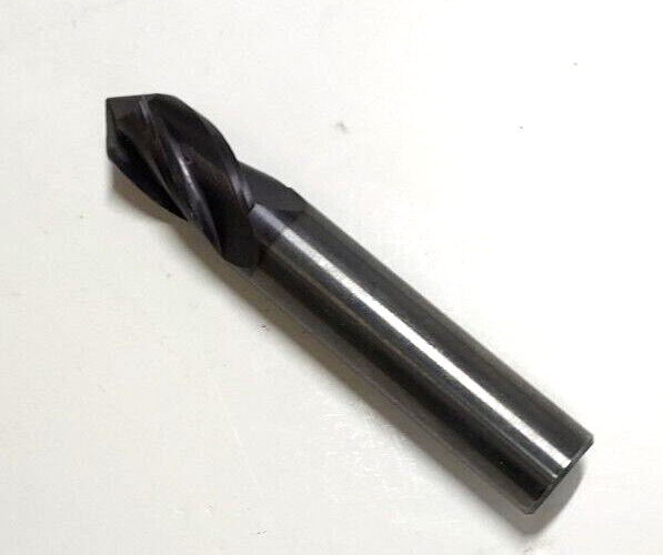 GARR 58267 154MA Center Cutting Drill Mill, 1/2 in Dia, 90 deg Point, 4 Flutes