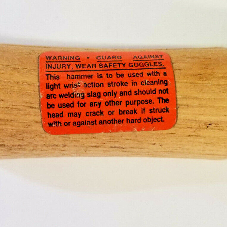 Forney Welding  6pc Lot 70610 Straight Head Chipping Hammer/Wood Handle, 10-1/2"