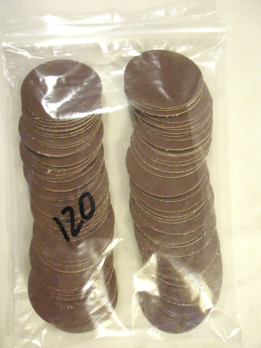 2” Adhesive Back Sanding Discs,100 pcs, Cloth, Aluminum Oxide, Medium # 120 Grit