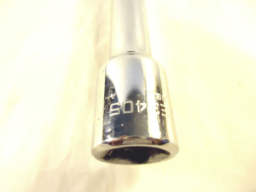 Wright 13/16” Deep ½” Drive Impact Socket Welded to a 3/8” Drive 5” Chrome Ext.