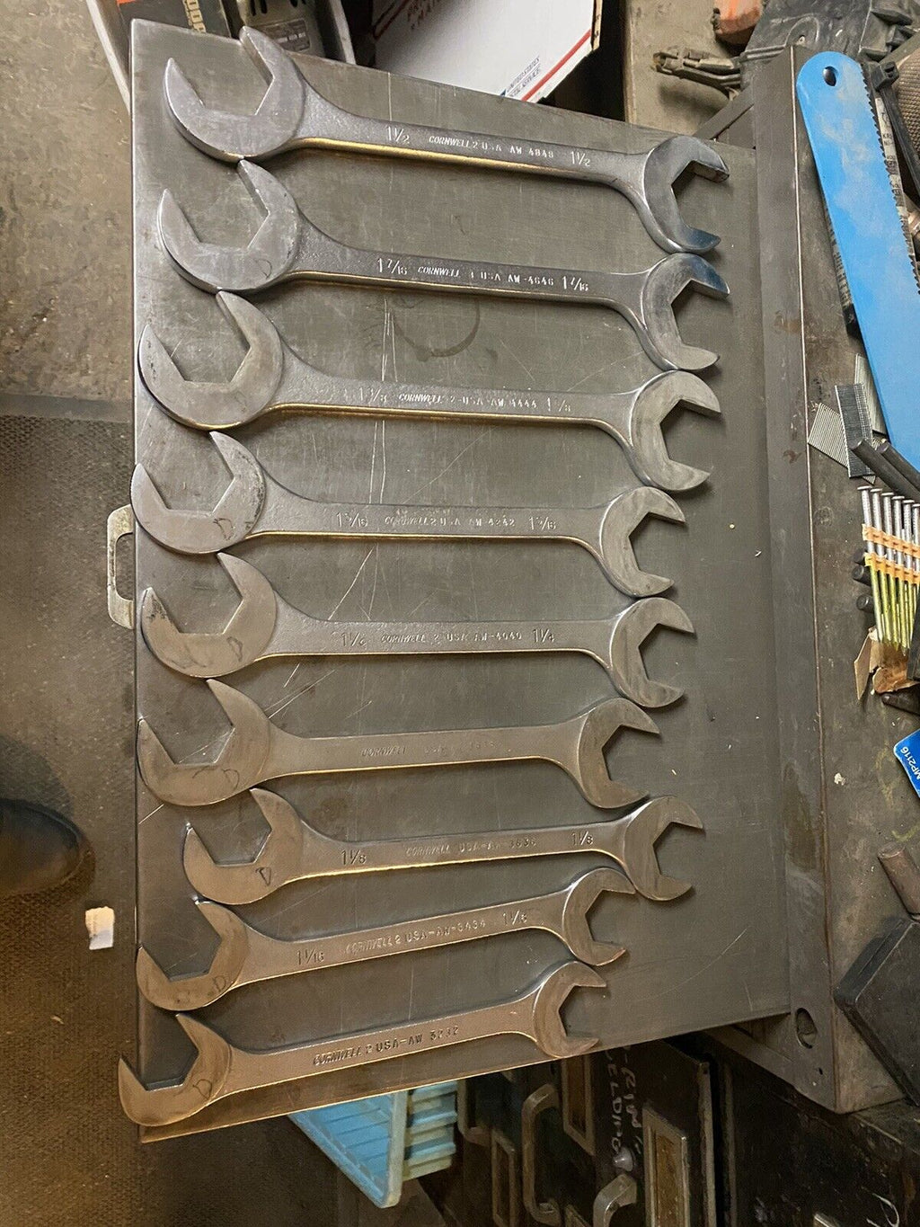 cornwell tools double open offset wrenches. missing a couple for comlpete set.