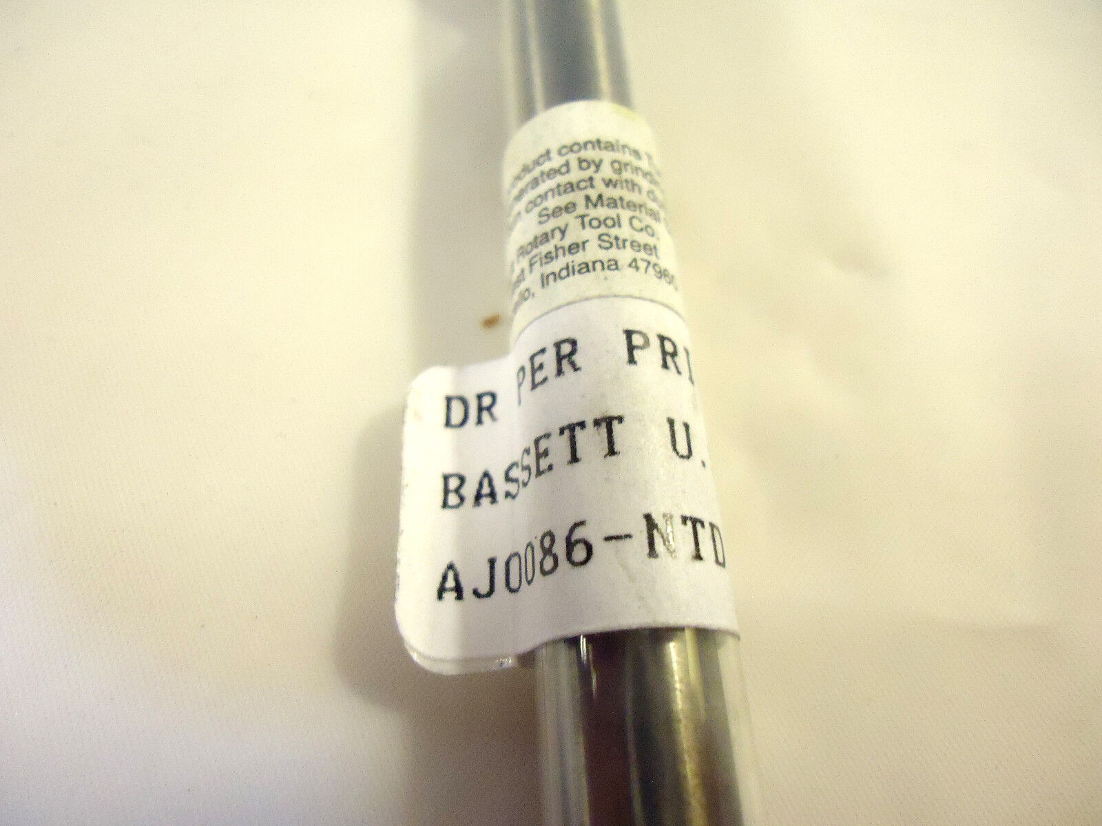 Solid Carbide Step Drill, .307 - .356”, Bassett USA, Used.