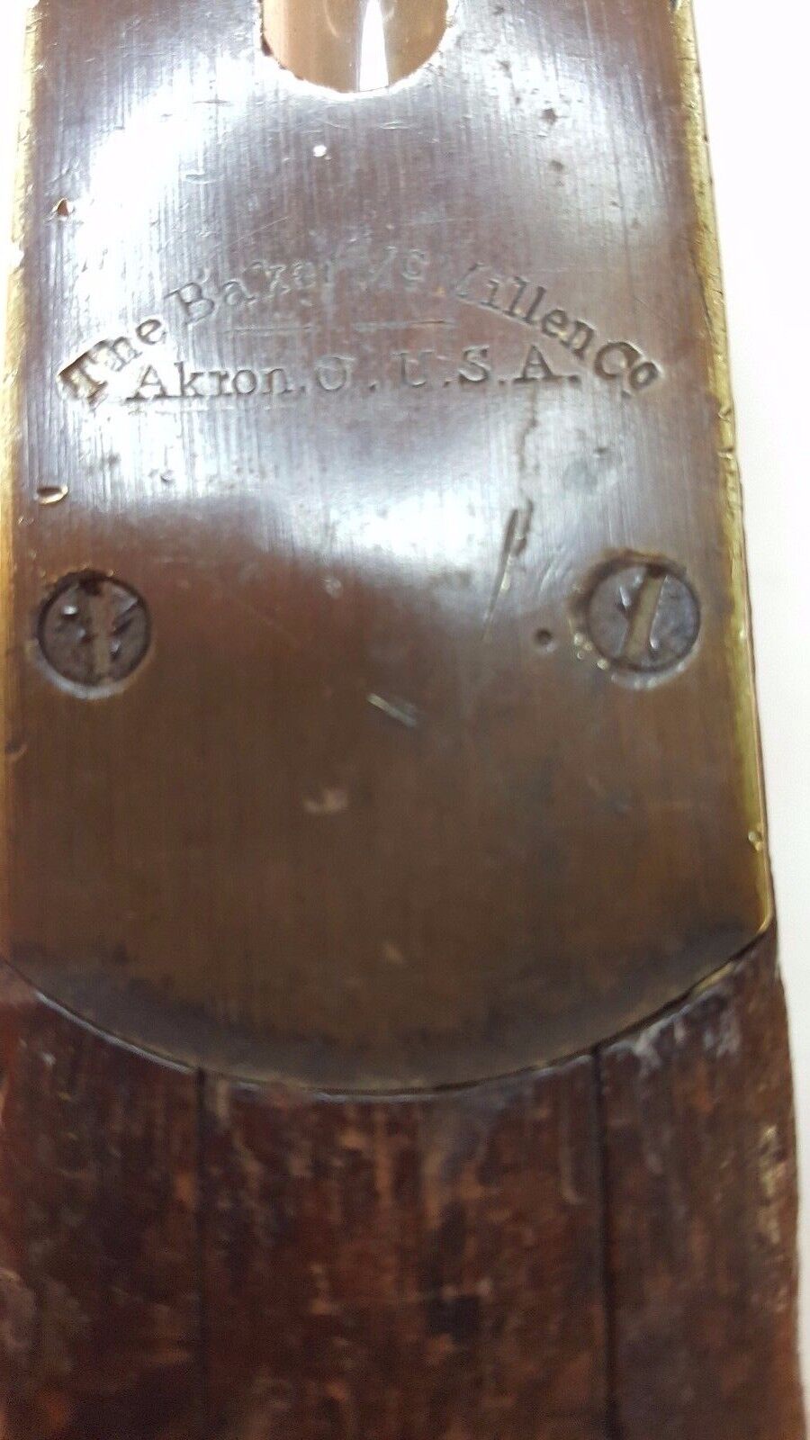 Vintage AKRON ECLIPSE LEVEL, 28”, Wooden Brass Bound, Pat. 12-20-04, Used