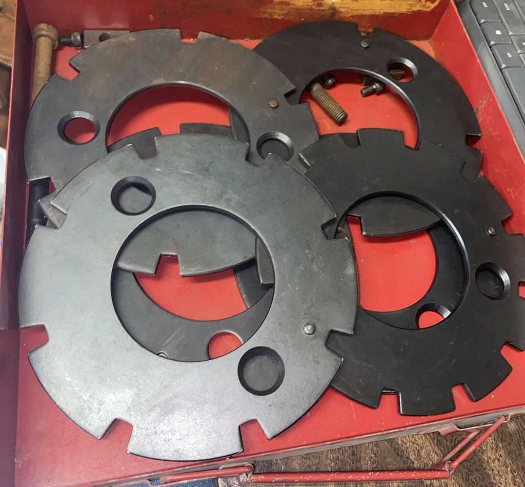 Index Plates, 6pc In Metal Box.