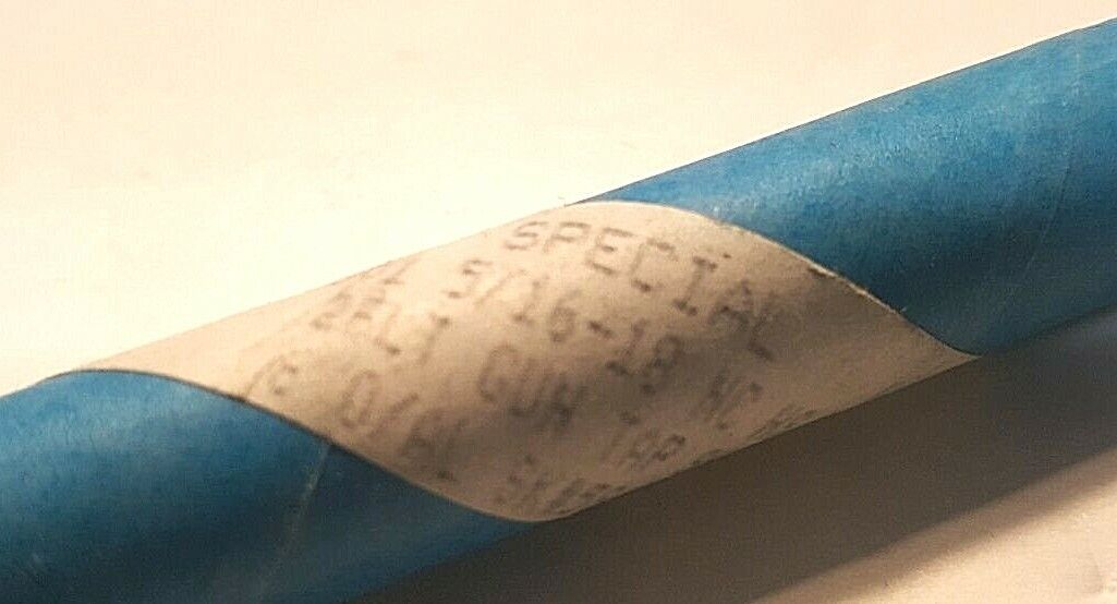 5/16" X 18 TPI  6" LONG PULLEY TAP, HSS, 2 FLUTE SPIRAL POINT GUN TAP, USA, GTD