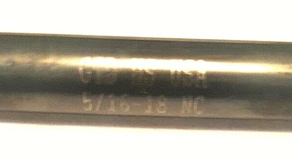 5/16" X 18 TPI  6" LONG PULLEY TAP, HSS, 2 FLUTE SPIRAL POINT GUN TAP, USA, GTD