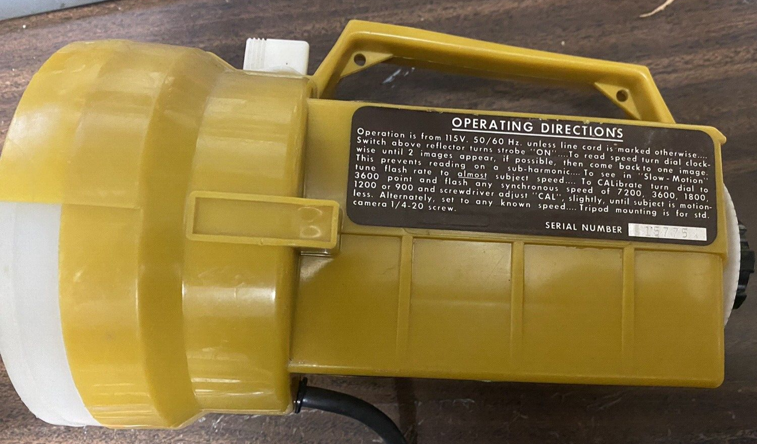 Power Instruments, Inc, The Strobette Model 964 Stroboscope.