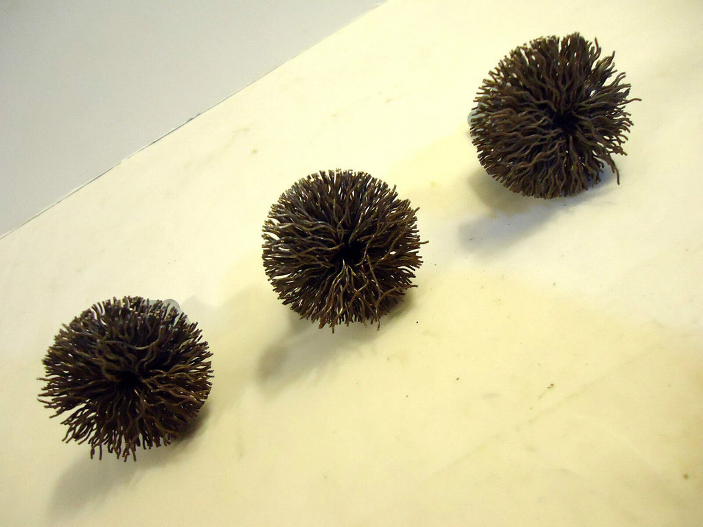 Wire Brushes, USA Made, ¼” Shank with Mushroom Head, 3Piece Lot, New/Other