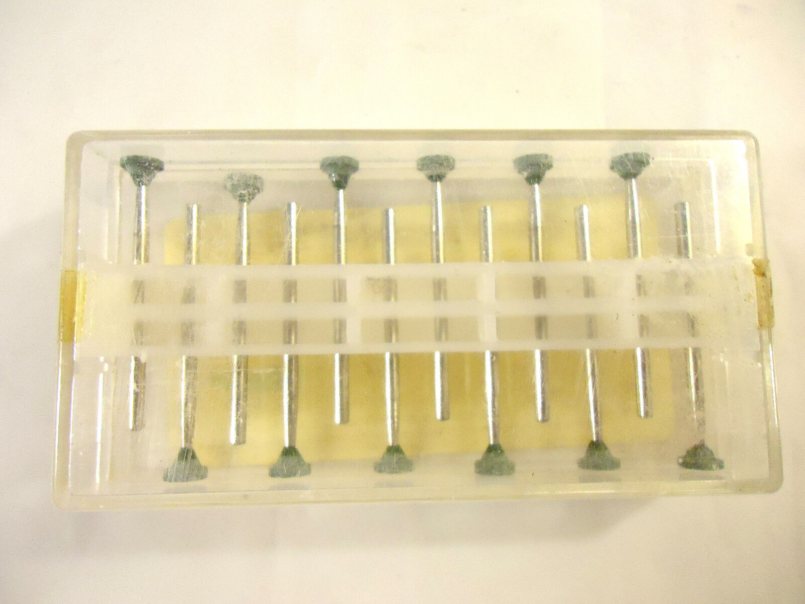 12 Piece Mounted Stones National Keystone, Style W-3, for Grinding Glass, Stone.