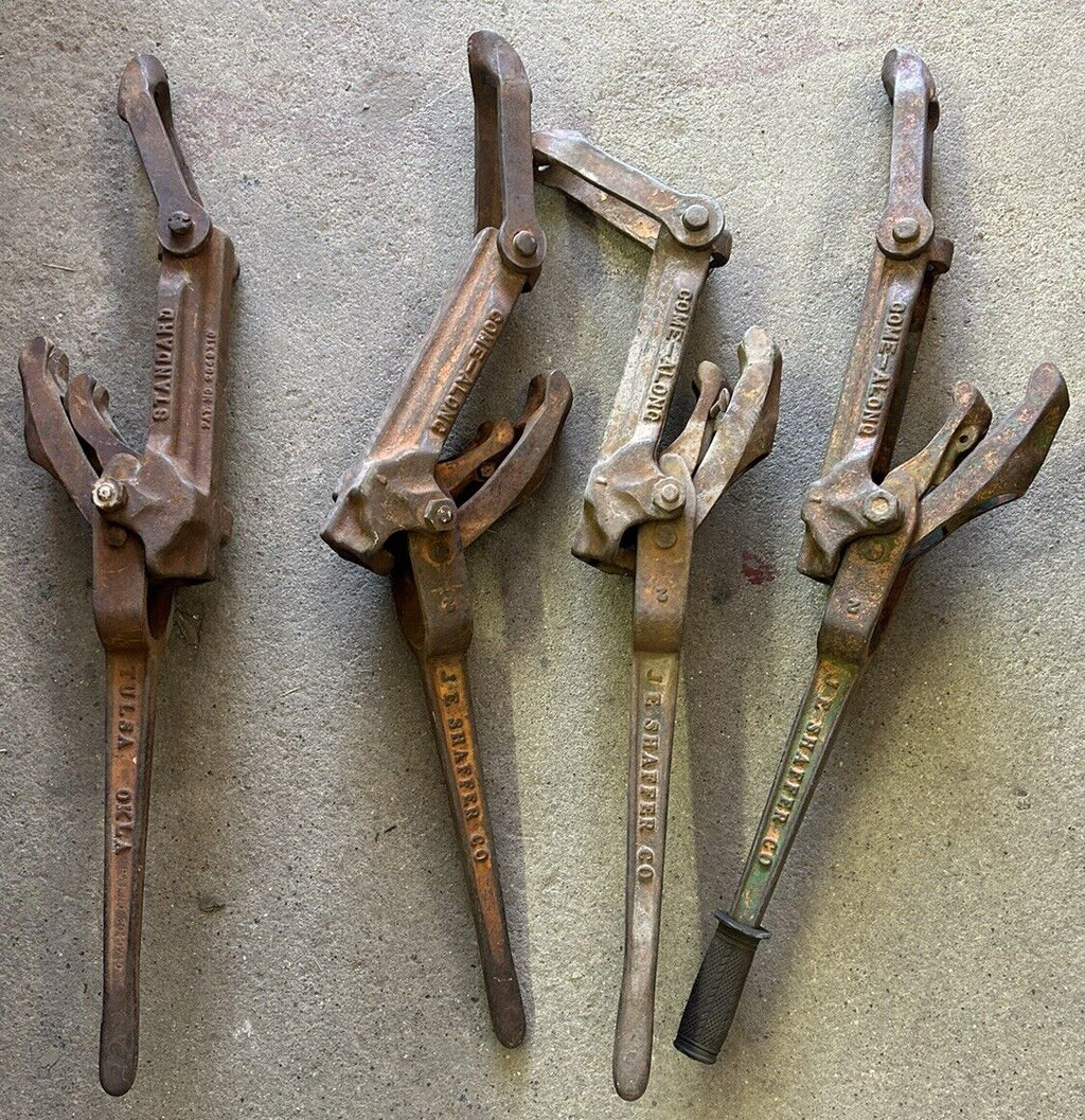 Vintage J.E. Shaffer Co. #2 Chain Come-Along Tulsa,OK.