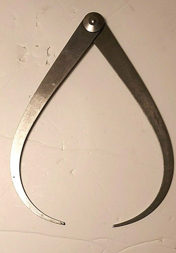 VTG STARRETT Firm Joint Calipers 4pcs.: 10" OD; 10" & 6" ID; 6" Hermaphrodite